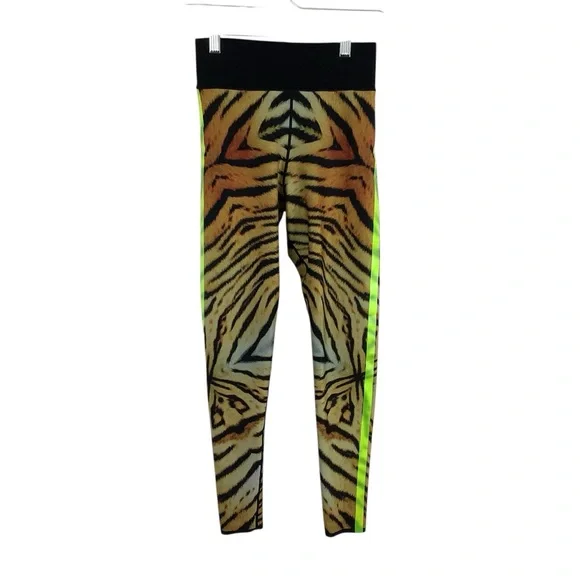 Ultracor Animal Print Leggings with Neon Side Stripes - Picture 1 of 3